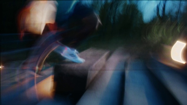 Video Reference: Azure, Automotive lighting, Flash photography, Tints and shades, Electric blue, Technology, Font, Darkness, Lens flare, Reflection