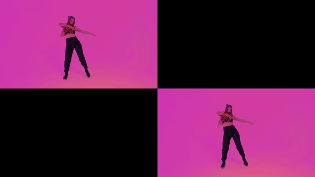 Video Reference: Purple, Violet, Pink, Font, Art, Magenta, Electric blue, Event, Fictional character, Happy