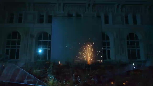 Video Reference: Fireworks, Window, World, City, Midnight, Metropolitan area, Event, Holiday, Building, Space
