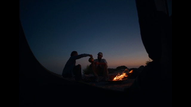 Video Reference: Sky, Flash photography, Gesture, Landscape, Horizon, Dusk, Heat, Astronomical object, Darkness, Fun