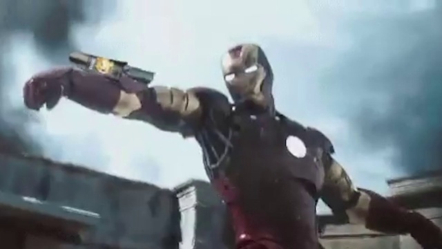 Video Reference: Sky, Gesture, Cloud, Sculpture, Toy, Action film, Art, Movie, Shotgun, Helmet