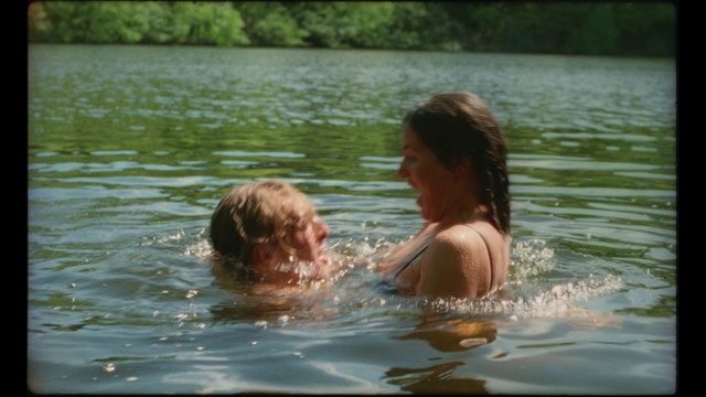 Video Reference: Water, People in nature, Lake, Happy, Gesture, Tree, Outdoor recreation, Bathing, Leisure, Fun