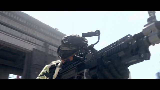 Video Reference: Sky, Ballistic vest, Machine gun, Helmet, Military person, Marines, Air gun, Sculpture, Military uniform, Personal protective equipment
