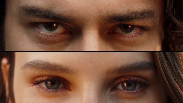 Video Reference: Nose, Brown, Photograph, Eyelash, Organ, Light, Human body, Jaw, Temple, Iris