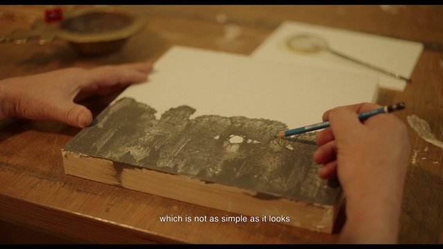 Video Reference: Hand, Wood, Finger, Art, Wood stain, Rectangle, Hardwood, Font, Flooring, Paint