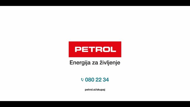 Video Reference: logo, text, white background, advertisement, brand, phone number, website, Petrol, Slovenian, minimal