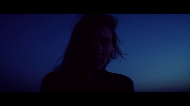 Video Reference: Chin, Flash photography, Neck, Jaw, Sky, Eyelash, Electric blue, Happy, Backlighting, Magenta