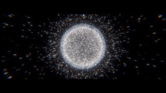 Video Reference: Fireworks, Art, Astronomical object, Sky, Circle, Gas, Electric blue, Event, Font, Pattern