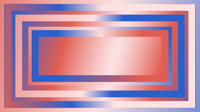 Video Reference: abstract, geometric, rectangles, nested frames, gradient, blue, red, pink, pastel, pattern, digital art, modern, symmetry