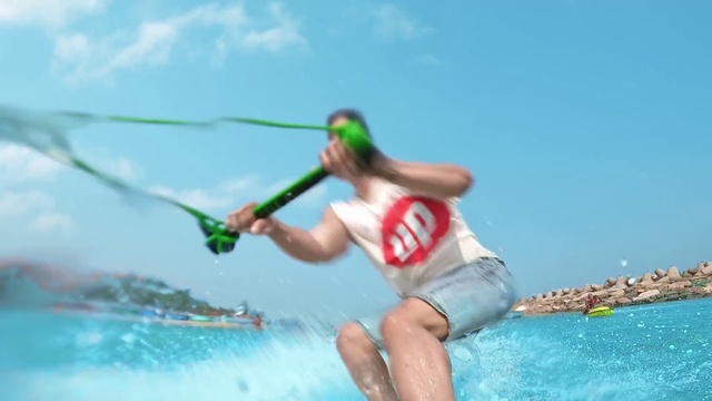 Video Reference: Water, Sky, Shorts, Sports equipment, Watercraft, Outdoor recreation, Towed water sport, Boats and boating--Equipment and supplies, Surfing Equipment, Leisure