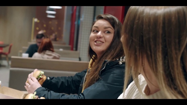 Video Reference: Smile, Happy, Eyelash, Tableware, Street fashion, Layered hair, Event, Fun, Eyewear, Blond