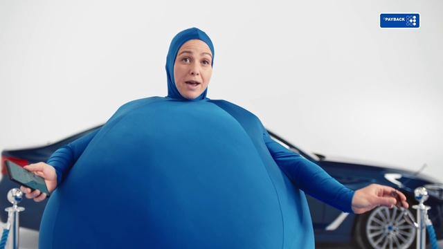 Video Reference: Arm, Shoulder, Blue, Wheel, Human body, Sleeve, Happy, Tire, Headgear, Comfort