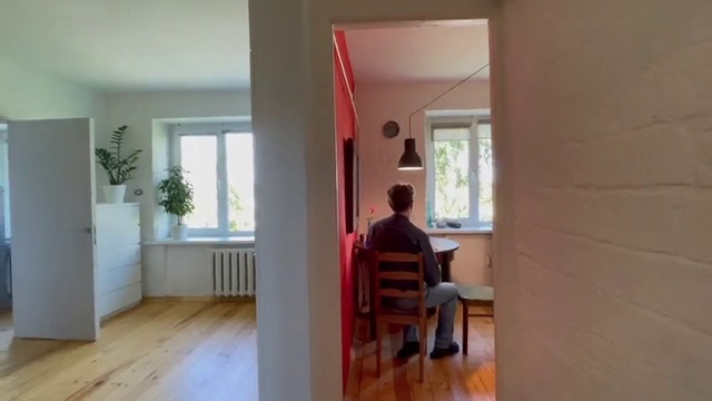 Video Reference: Fixture, Window, Wood, Hall, Interior design, Flooring, Floor, Paint, Building, Plant