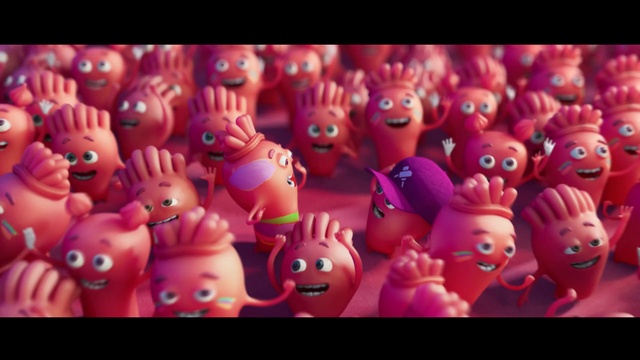 Video Reference: Toy, Purple, Organism, Pink, Font, Magenta, Fun, Art, Fictional character, Games