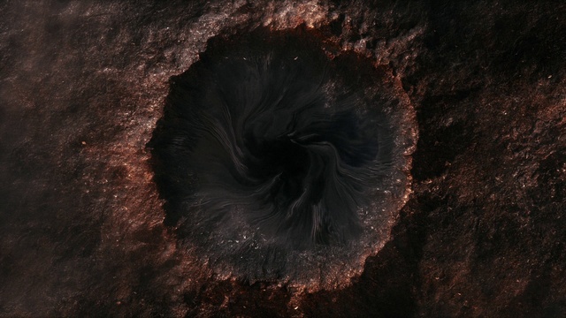Video Reference: Wood, Astronomical object, Formation, Circle, Space, Landscape, Darkness, Soil, Volcanic crater, Natural landscape