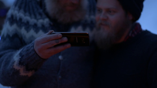 Video Reference: Hairstyle, Flash photography, Gesture, Beard, Grey, Gadget, Wood, Facial hair, Cap, Eyewear