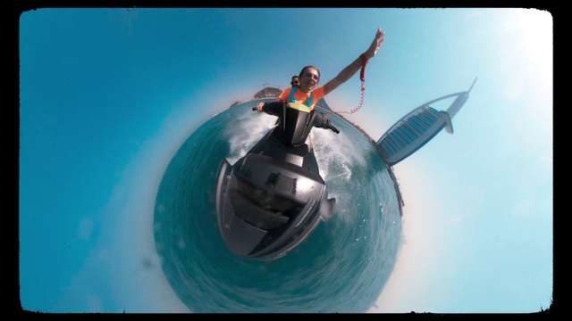 Video Reference: Azure, Flash photography, Gesture, Sky, Travel, Art, Air travel, Happy, Electric blue, Landscape