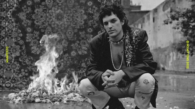 Video Reference: Hairstyle, Photograph, White, Black, Temple, Standing, Black-and-white, Style, Beard, Monochrome