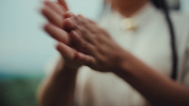 Video Reference: Gesture, Thumb, Eyelash, Wrist, Nail, Event, Flesh, Peach, Jewellery, Pray