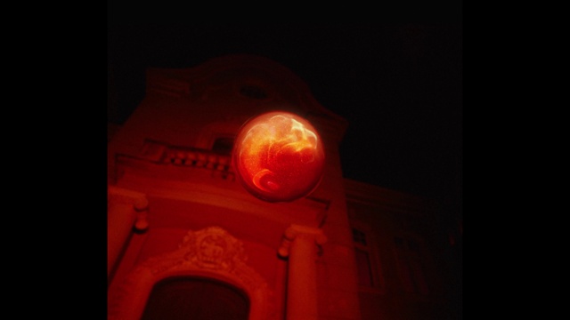 Video Reference: Amber, Orange, Tints and shades, Heat, Art, Creative arts, Darkness, Font, Arch, Light fixture