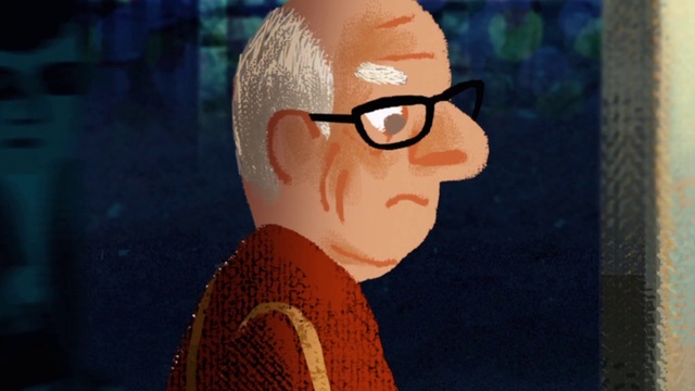 Video Reference: Forehead, Glasses, Nose, Hair, Vision care, Eyebrow, Eyewear, Jaw, Paint, Art