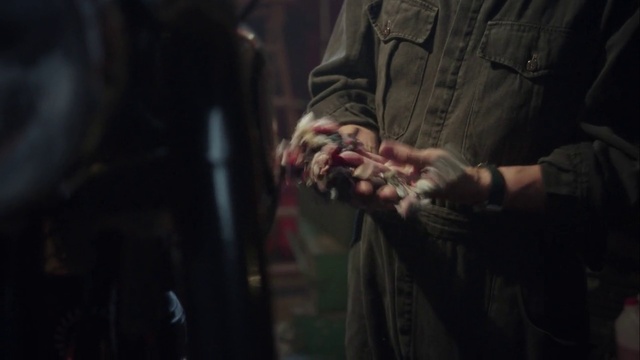 Video Reference: Sleeve, Gesture, Nail, Wrist, Flash photography, Darkness, Event, Elbow, Flesh, Art