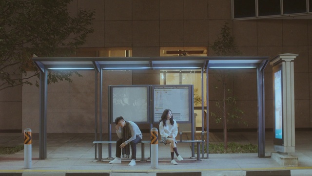 Video Reference: Shade, Leisure, Facade, Glass, Window, Plant, City, Sitting, Display case, Night
