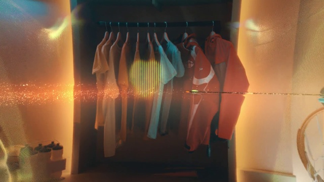 Video Reference: Textile, Interior design, Art, Gas, Tints and shades, Ceiling, Wood, Clothes hanger, Glass, Electricity