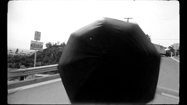 Video Reference: Sky, Asphalt, Automotive tire, Black-and-white, Plant, Tree, Automotive design, Tints and shades, Eyewear, Bumper