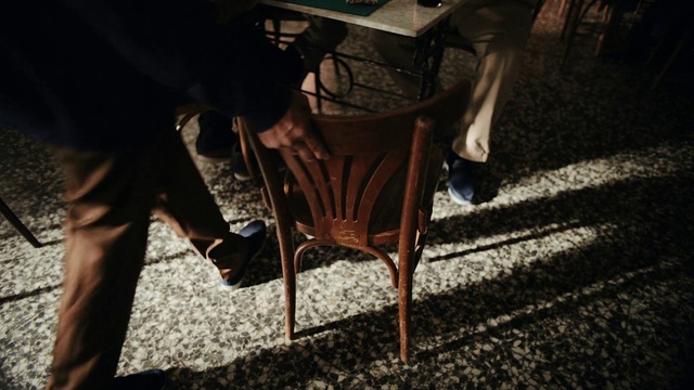 Video Reference: Shoe, Furniture, Wood, Chair, Tree, Flooring, Thigh, Tints and shades, Hardwood, Human leg