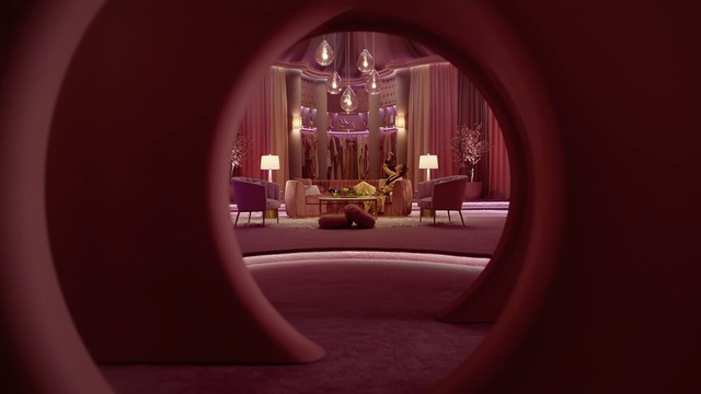 Video Reference: Purple, Pink, Building, Art, Magenta, Tints and shades, Symmetry, Ceiling, Circle, Room