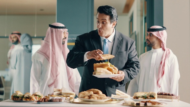 Video Reference: Food, Tableware, Plate, Hat, Tie, Cuisine, Cooking, Chef, Event, Dish