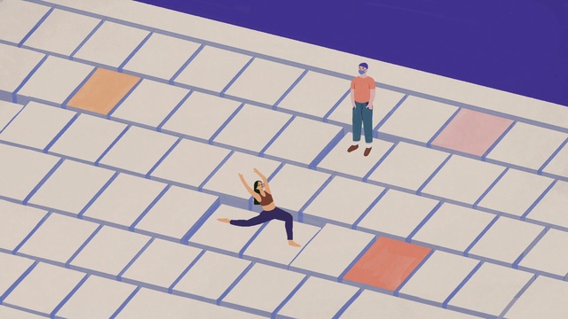 Video Reference: Azure, Rectangle, Orange, Slope, Line, Font, Parallel, Symmetry, Electric blue, Pattern