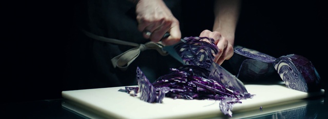 Video Reference: Hand, Purple, Creative arts, Finger, Violet, Automotive design, Table, Art, Nail, Artisan