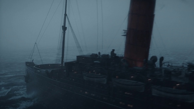 Video Reference: Water, Boat, Sky, Vehicle, Watercraft, Naval architecture, Mast, City, Ship, Haze
