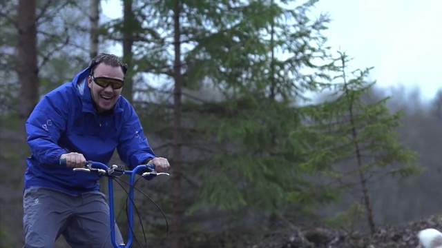 Video Reference: Bicycle, Bicycles--Equipment and supplies, Plant, Bicycle handlebar, Bicycle frame, Sunglasses, Bicycle tire, Tree, Sports equipment, Bicycle fork