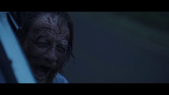 Video Reference: Flash photography, Jaw, Wrinkle, Electric blue, Fictional character, Happy, Movie, Darkness, Fiction, Midnight