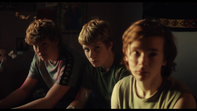 Video Reference: Flash photography, T-shirt, Fun, Event, Darkness, Child, Conversation, Room, Sitting, Sharing