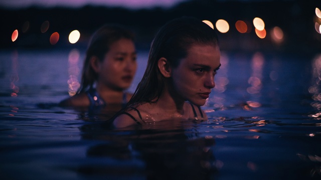 Video Reference: Face, Water, Head, Hand, Eye, Facial expression, Vertebrate, Human, Nature, Azure