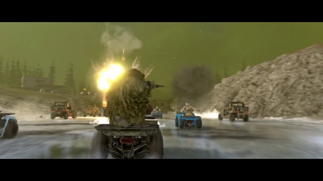 Video Reference: Self-propelled artillery, Vehicle, Combat vehicle, Motor vehicle, Wheel, Tire, Mode of transport, Tank, Asphalt, Snow