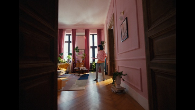 Video Reference: Plant, Houseplant, Window, Building, Flowerpot, Door, Wood, Interior design, Living room, Tints and shades