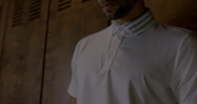 Video Reference: Dress shirt, Sleeve, Collar, Blazer, Beard, Formal wear, Chest, Street fashion, Uniform, Fashion design