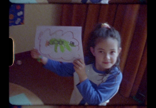 Video Reference: Purple, Gesture, Art, Finger, Toddler, Fun, Wood, Gadget, Electronic device, Room