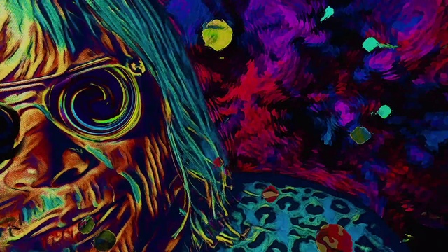 Video Reference: Nature, Textile, Organism, Art, Art paint, Painting, Pattern, Paint, Electric blue, Magenta