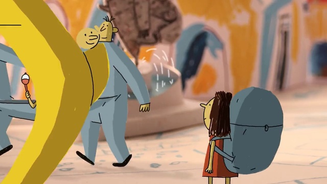 Video Reference: World, Cartoon, Art, Style, Interaction, Fun, Fictional character, Animated cartoon, Happy, Event