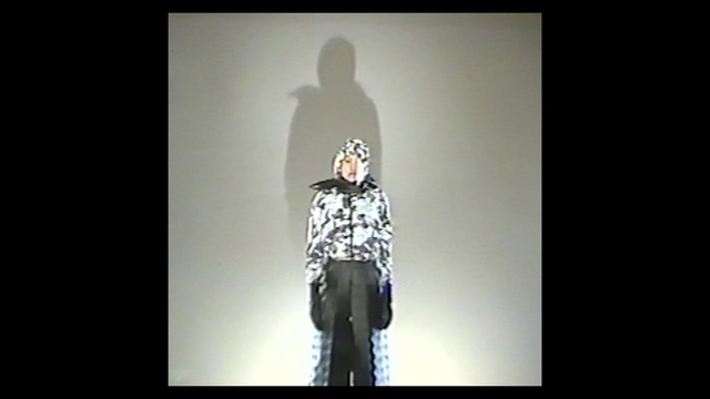 Video Reference: Flash photography, Sleeve, Standing, Gesture, Font, Fashion design, Performing arts, Art, Event, Monochrome photography