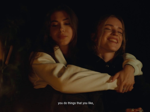 Video Reference: Cheek, Smile, Flash photography, Gesture, Happy, Iris, Event, Darkness, Fun, Midnight