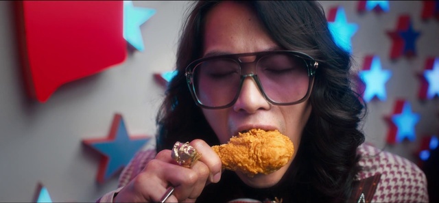 Video Reference: Food, Glasses, Lip, Vision care, Food craving, Fast food, Cuisine, Finger, Recipe, Dish