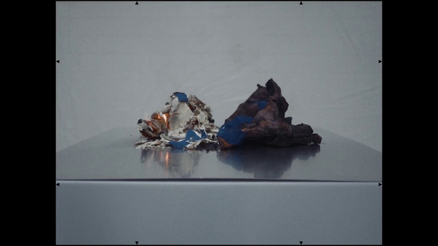 Video Reference: Rectangle, Wood, Art, Creative arts, Electric blue, Paint, Natural material, Fashion accessory, Visual arts, Transparent material