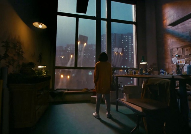 Video Reference: Building, Window, Plant, Table, Interior design, Sky, Skyscraper, House, Tower block, Darkness